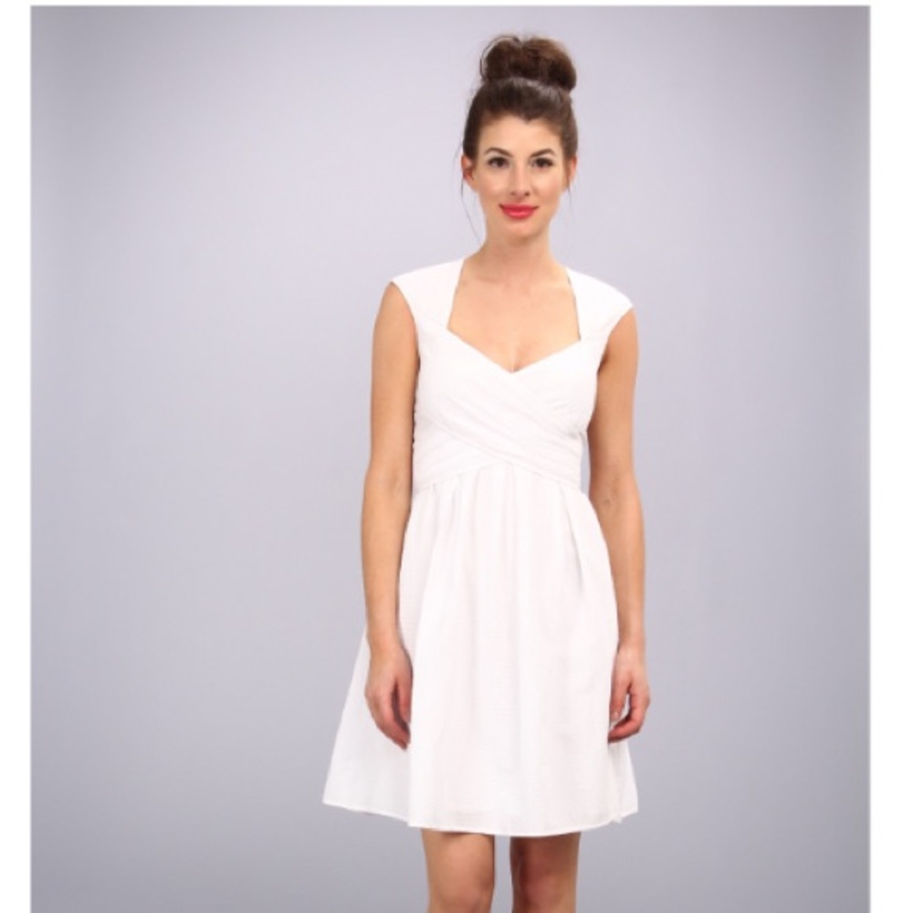Jessica Simpson Cross Front White Dress